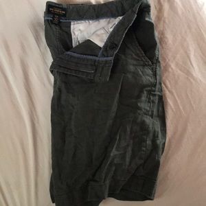 Urban Outfitter’s army green, flat-front shorts